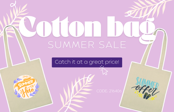 Cotton bag summer sale