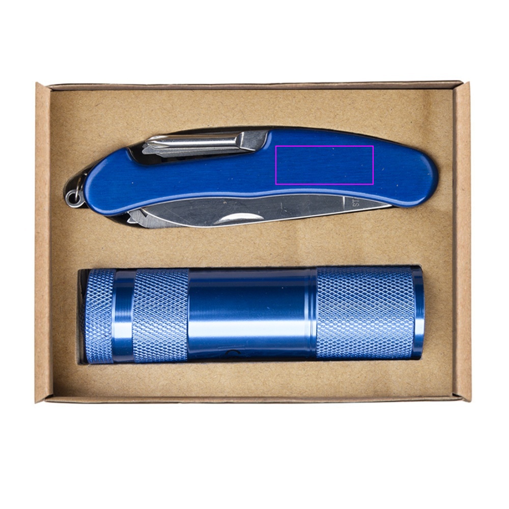 Flashlight and pocket knife set DOVER