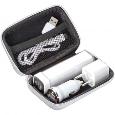 Travel set power bank 2200 mAh and plugs EXETER