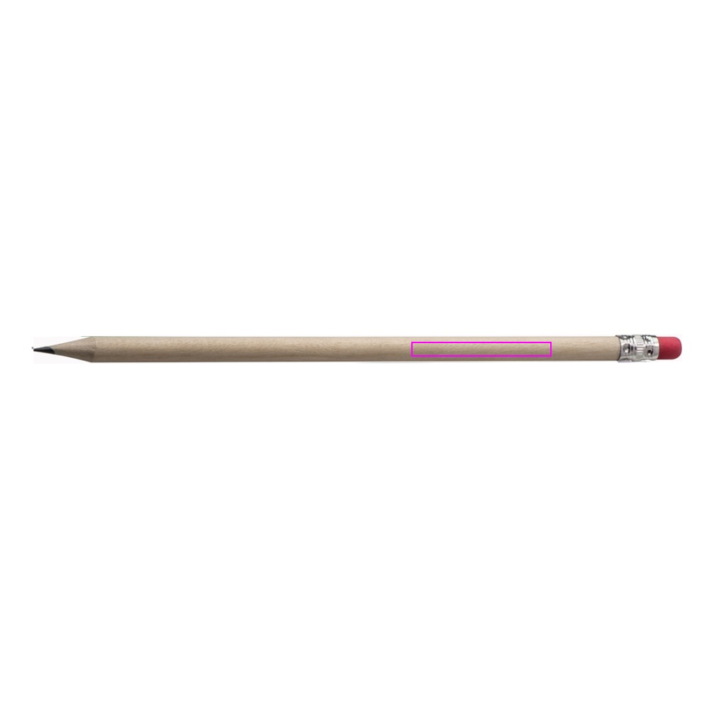 Pencil with eraser HICKORY