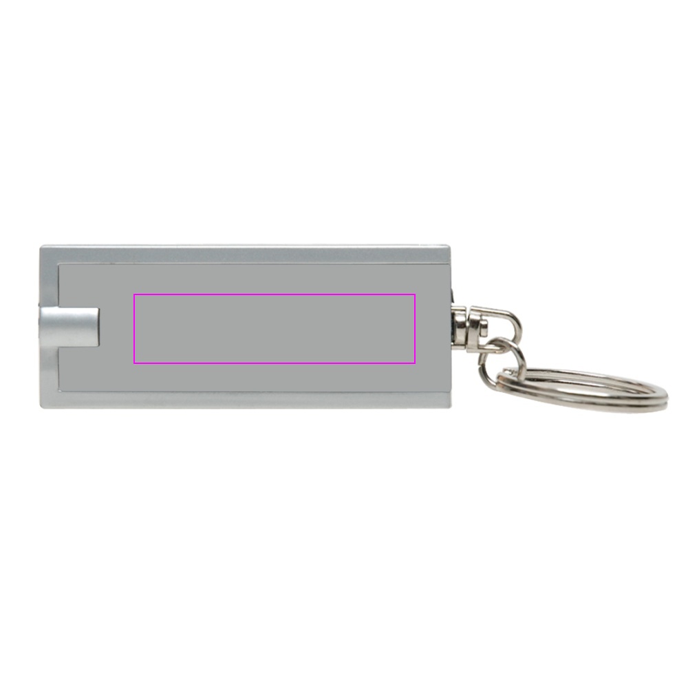 Plastic keyring with LED light BATH