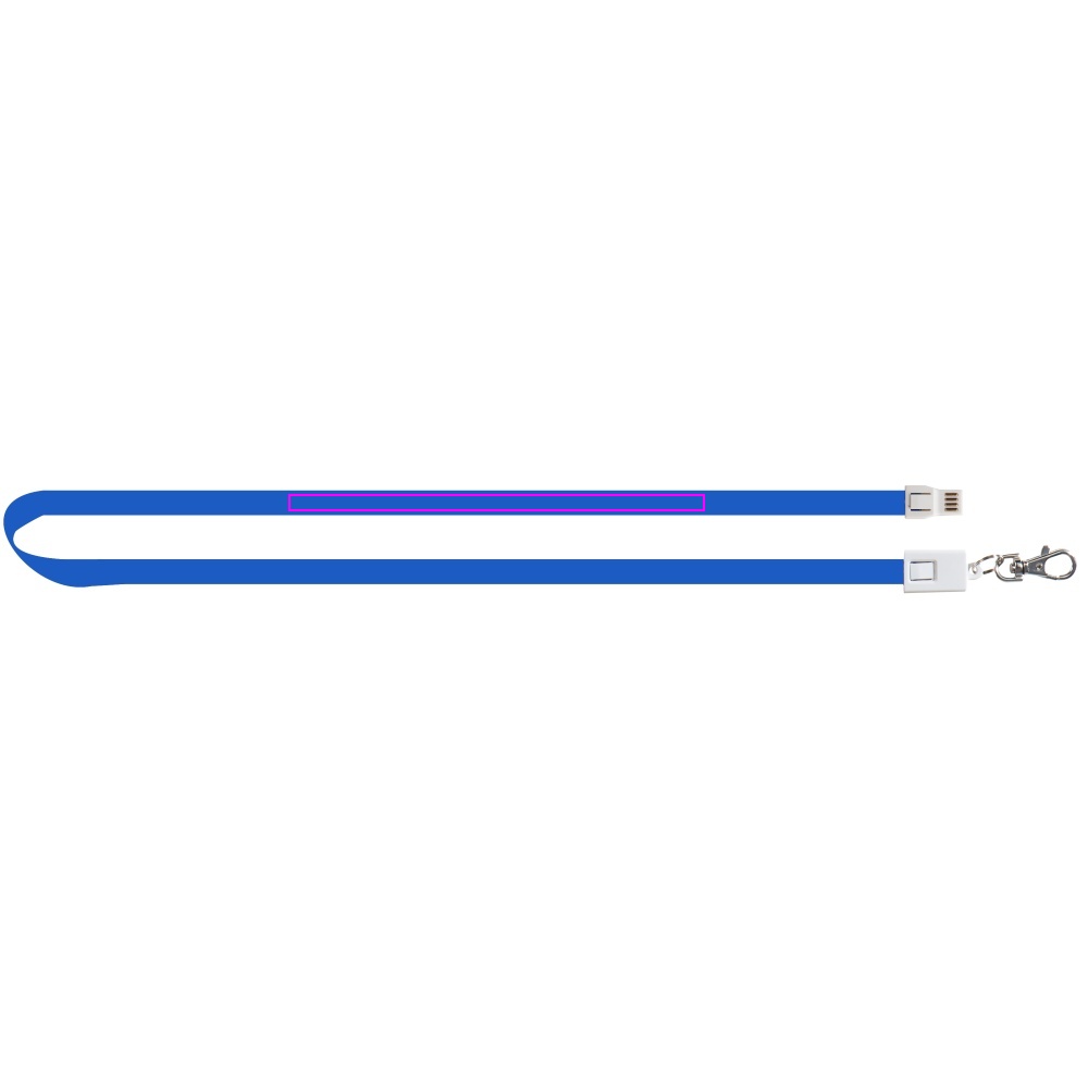 Data transfer lanyard with micro USB LE PORT