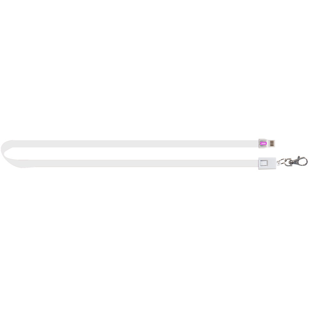 Data transfer lanyard with micro USB LE PORT