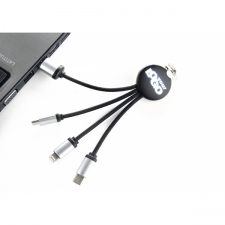 3w1 cable with illuminated logo 
