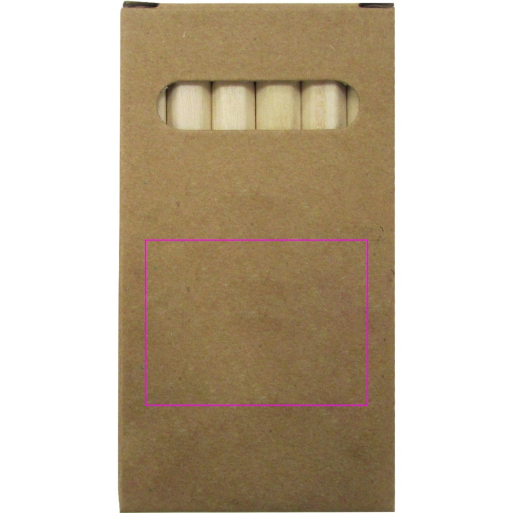 Wooden crayons 6 colors MINI