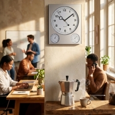 Plastic wall clock DEN HAAG