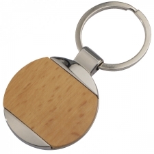 Metal-Wooden keyring Langhaus