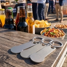 Metal bottle oballpener keyring STICKIT