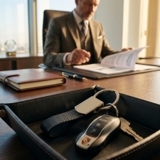 Metal keyring SUPERCAR