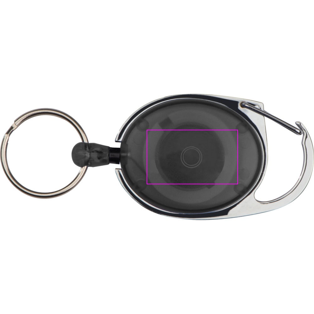 Keyring with carabiner and retractable cord EMPLOYEE
