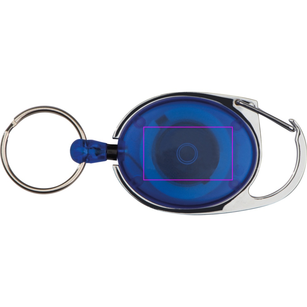 Keyring with carabiner and retractable cord EMPLOYEE