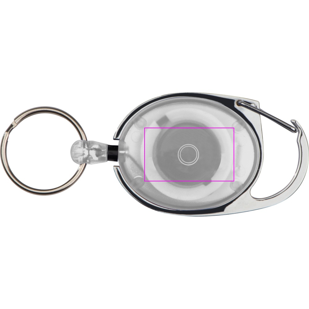 Keyring with carabiner and retractable cord EMPLOYEE