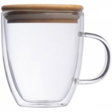 Double-walled glass cup GERTHE 350 ml