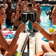 Plastic glass 450ml ST. MORITZ