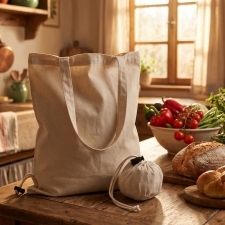 Cotton bag with long handles 120 g/m2 KLEHOLM