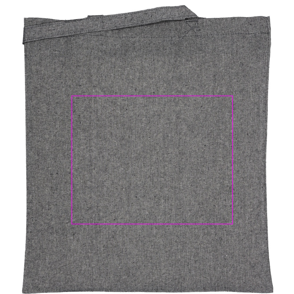 Recycled cotton bag with long handles 140 g/m² CHELMSFORD
