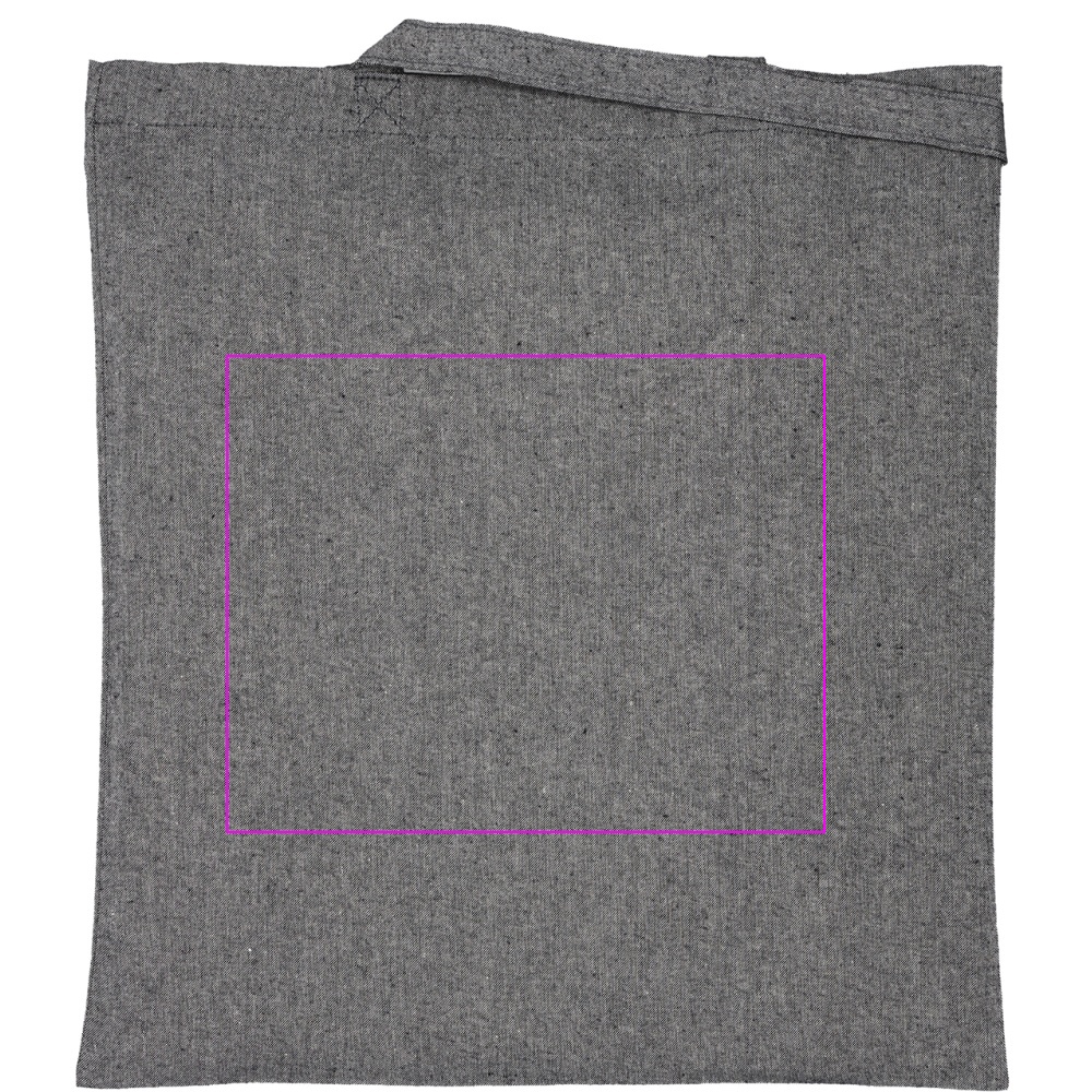Recycled cotton bag with long handles 140 g/m² CHELMSFORD