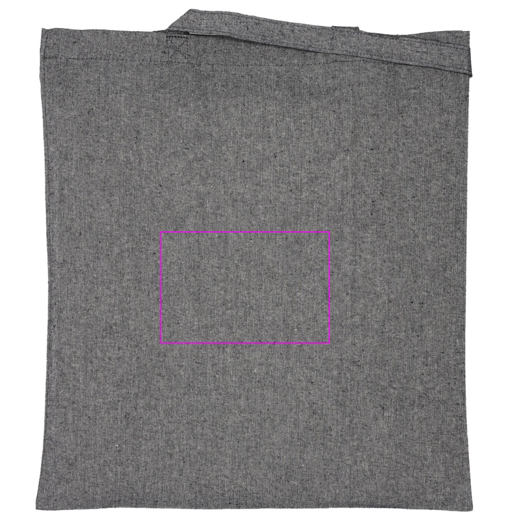 Recycled cotton bag with long handles 140 g/m² CHELMSFORD