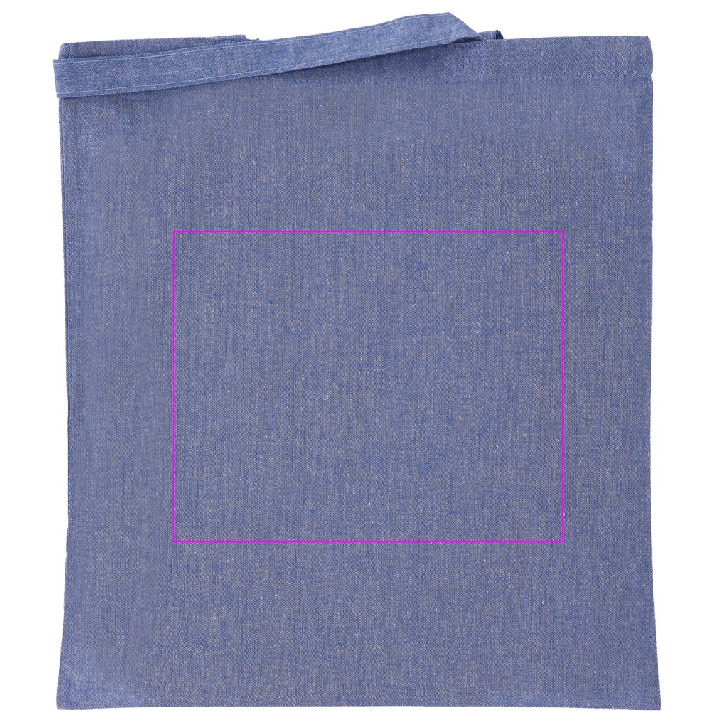 Recycled cotton bag with long handles 140 g/m² CHELMSFORD