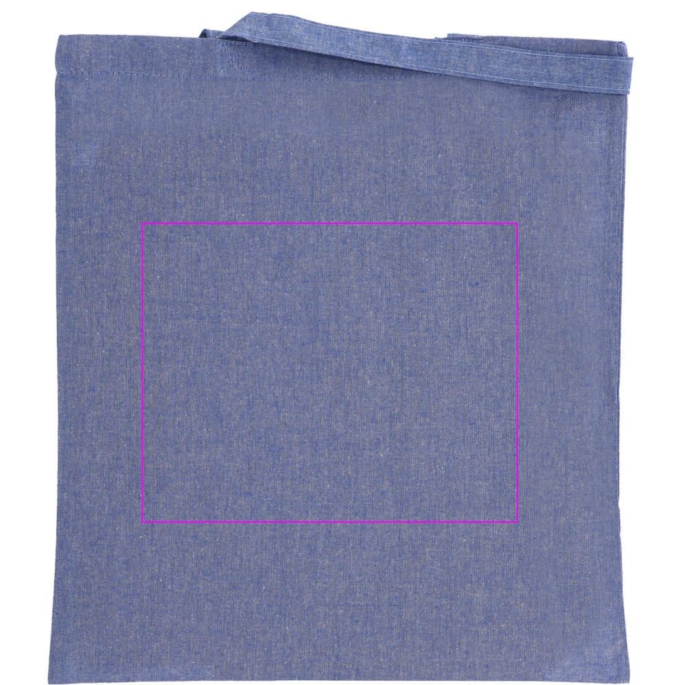 Recycled cotton bag with long handles 140 g/m² CHELMSFORD