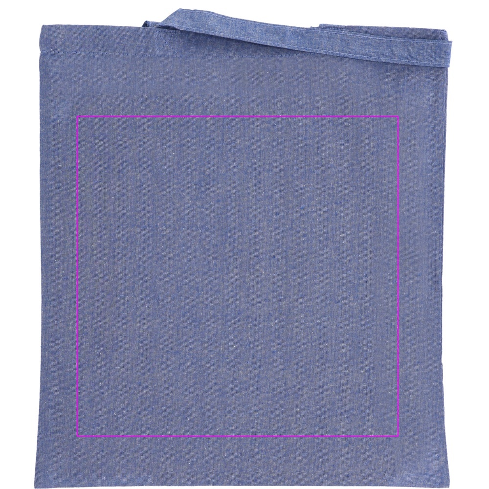 Recycled cotton bag with long handles 140 g/m² CHELMSFORD