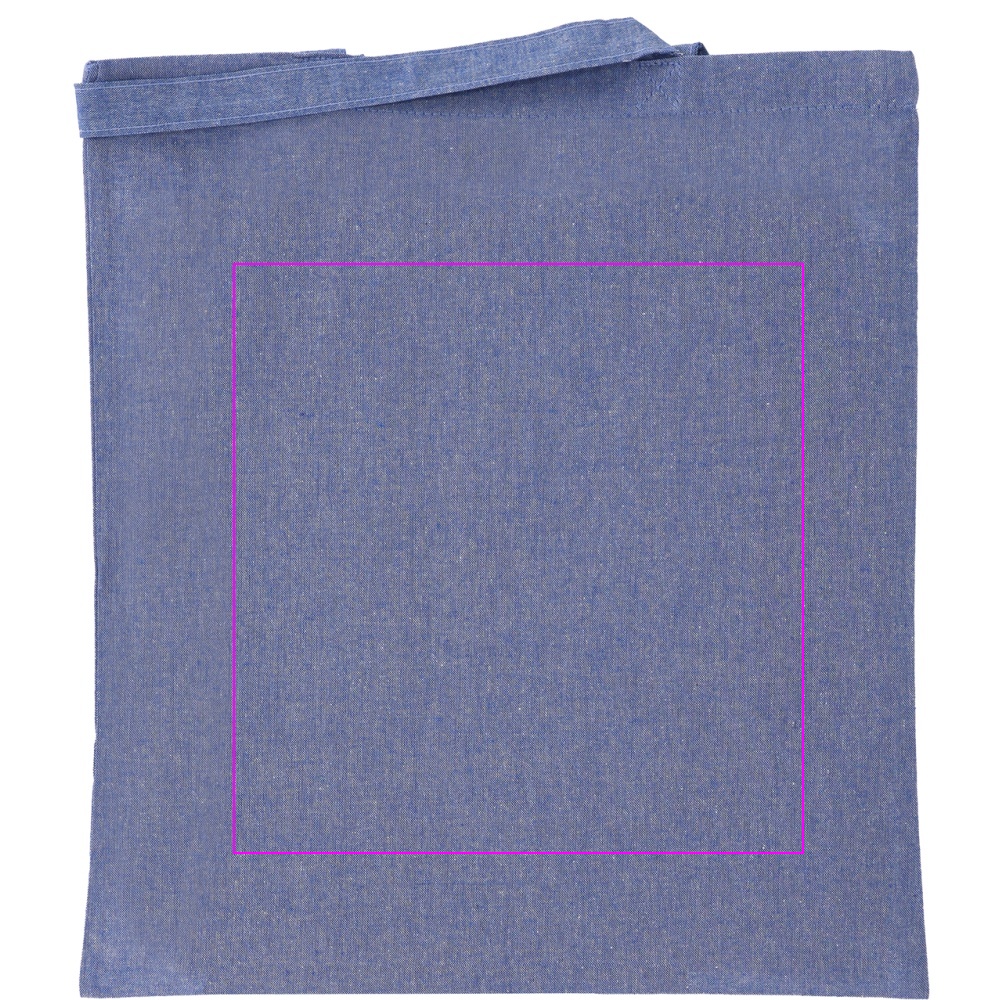 Recycled cotton bag with long handles 140 g/m² CHELMSFORD