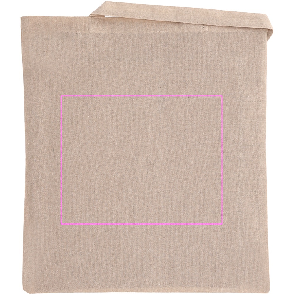 Recycled cotton bag with long handles 140 g/m² CHELMSFORD