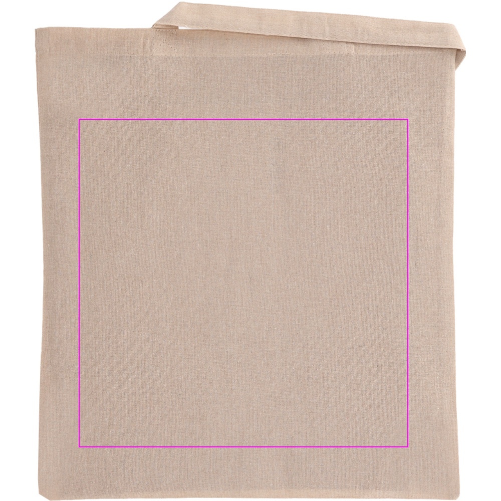 Recycled cotton bag with long handles 140 g/m² CHELMSFORD