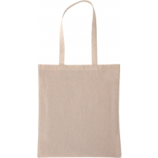 Recycled cotton bag with long handles 140 g/m² CHELMSFORD