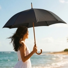 Automatic umbrella Ø105cm rPET HASSELT