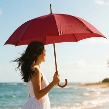Automatic umbrella Ø105cm rPET HASSELT