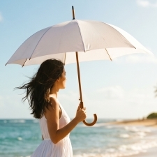 Automatic umbrella Ø105cm rPET HASSELT