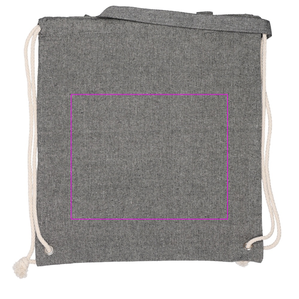 Recycled cotton bag with long handles 140 g/m² ADDISON
