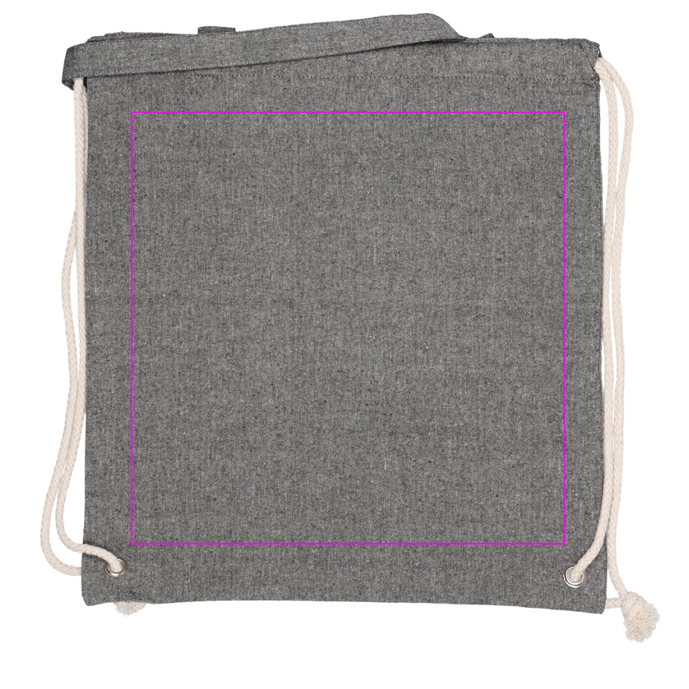Recycled cotton bag with long handles 140 g/m² ADDISON