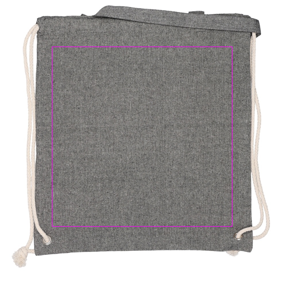 Recycled cotton bag with long handles 140 g/m² ADDISON