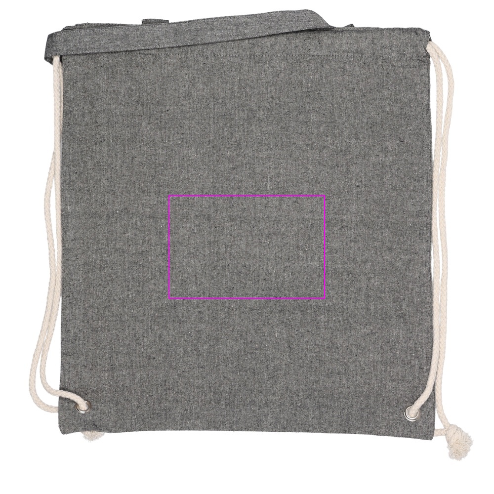 Recycled cotton bag with long handles 140 g/m² ADDISON