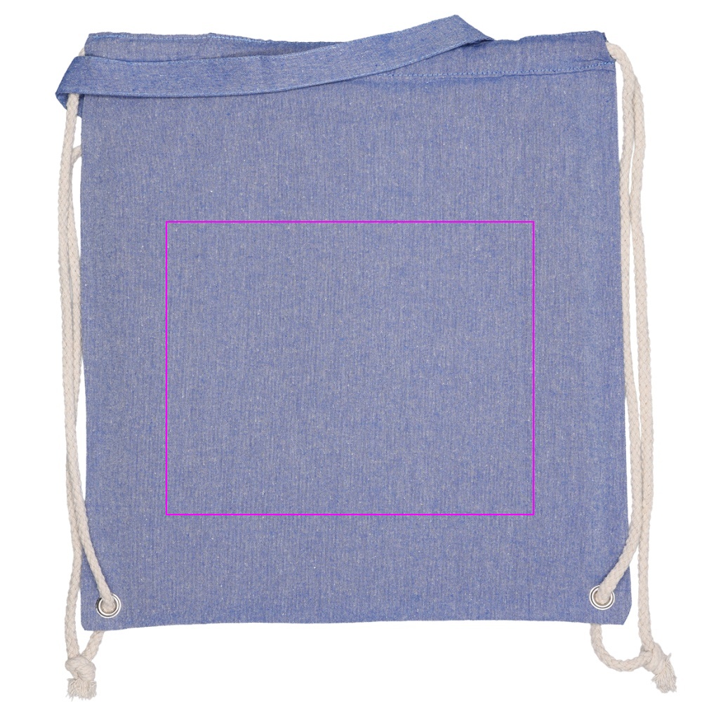 Recycled cotton bag with long handles 140 g/m² ADDISON
