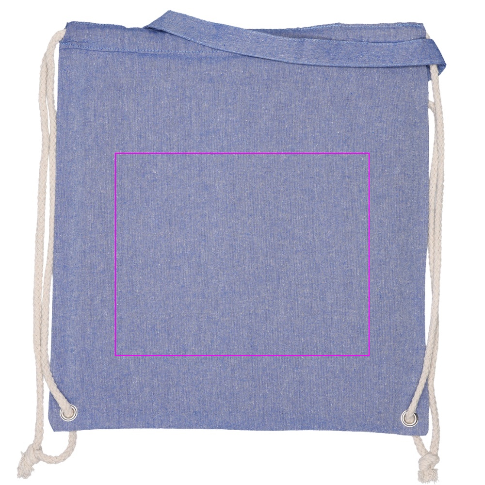 Recycled cotton bag with long handles 140 g/m² ADDISON