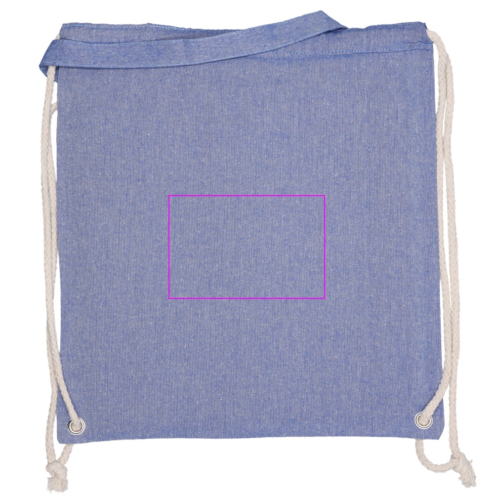Recycled cotton bag with long handles 140 g/m² ADDISON