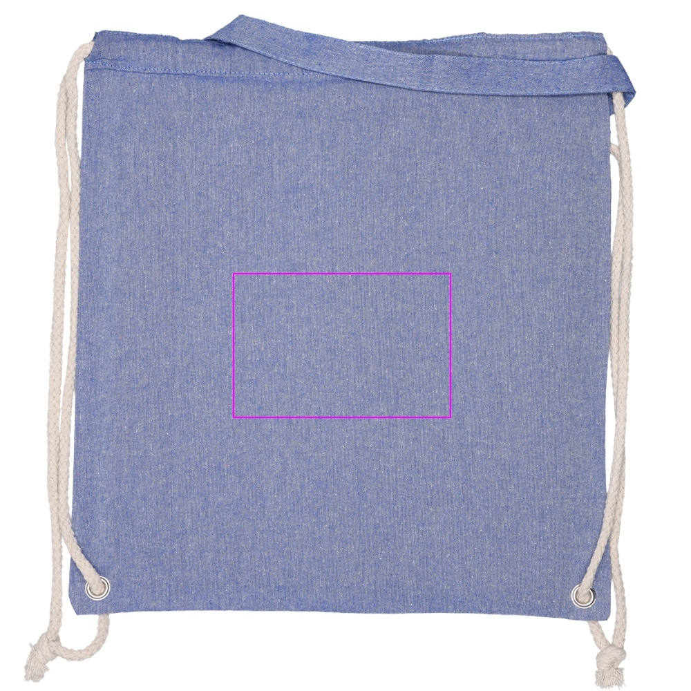 Recycled cotton bag with long handles 140 g/m² ADDISON