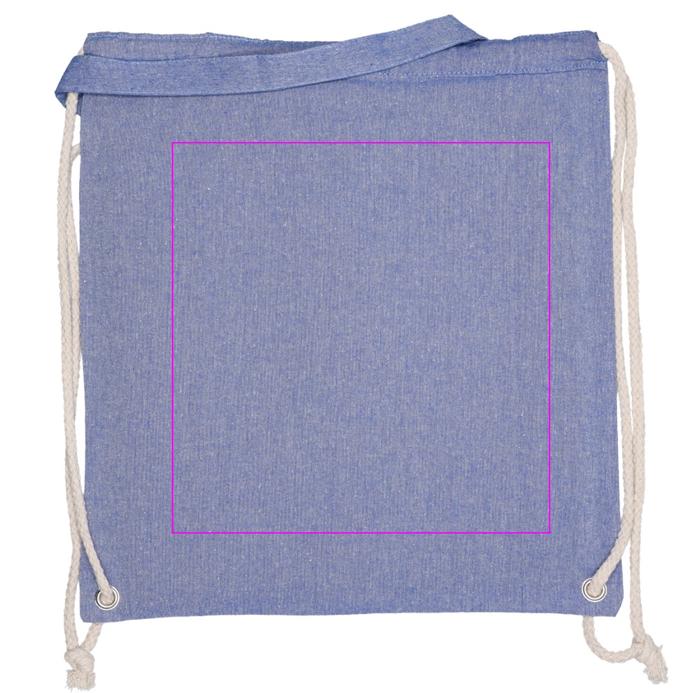 Recycled cotton bag with long handles 140 g/m² ADDISON