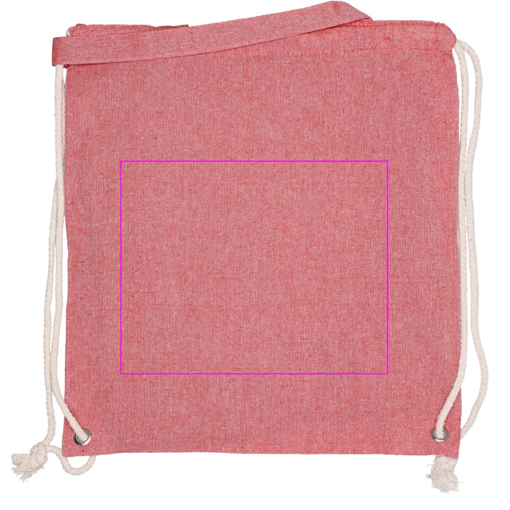 Recycled cotton bag with long handles 140 g/m² ADDISON