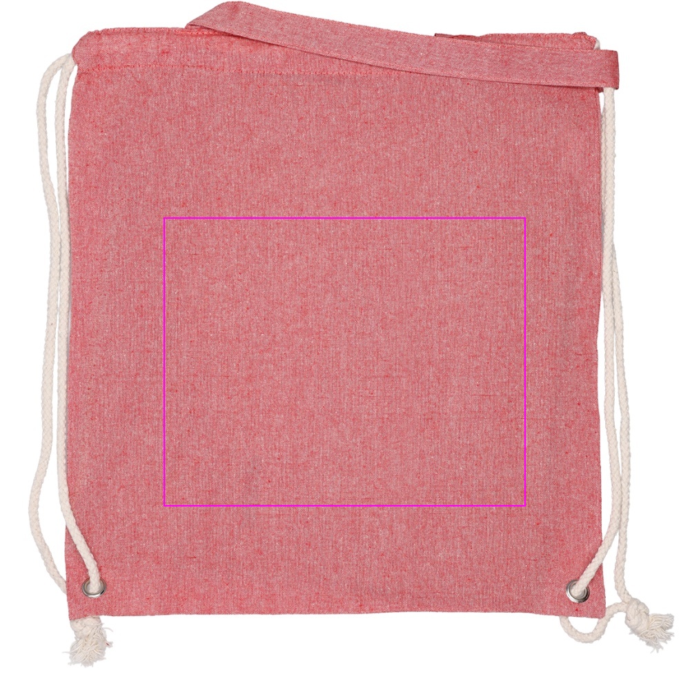 Recycled cotton bag with long handles 140 g/m² ADDISON