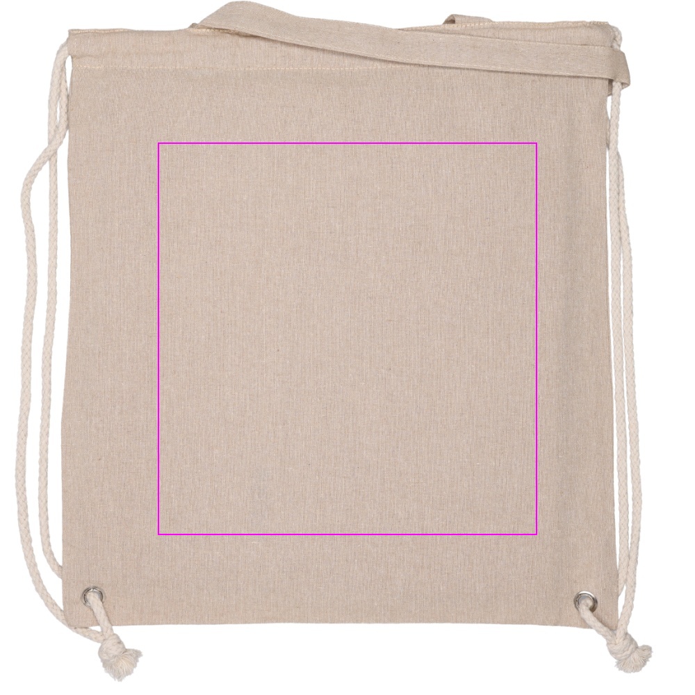 Recycled cotton bag with long handles 140 g/m² ADDISON
