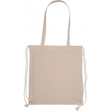 Recycled cotton bag with long handles 140 g/m² ADDISON