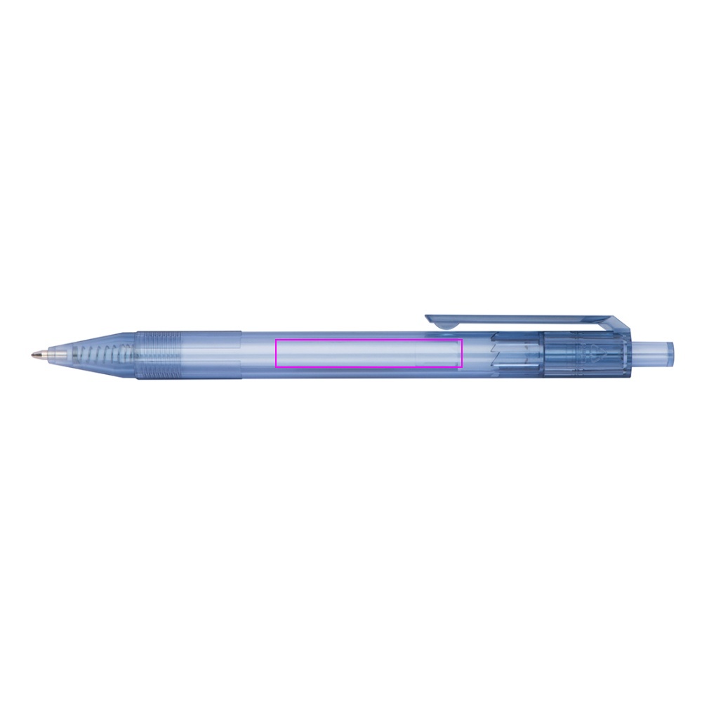 Transparent rPET ballpen GLASGOW