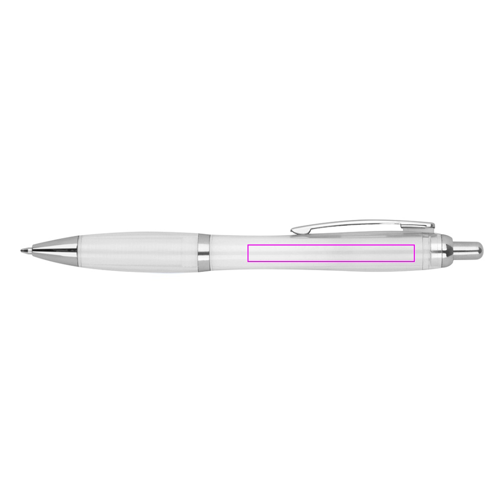 rPET Plastic transparent ballpen ALKEN