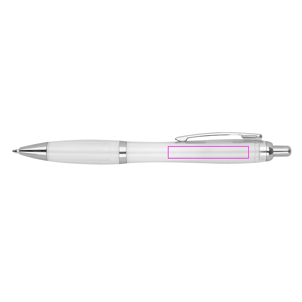 rPET Plastic transparent ballpen ALKEN