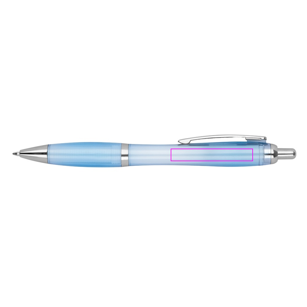 rPET Plastic transparent ballpen ALKEN