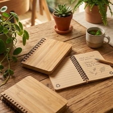 A6 lined notebook made of recycled paper PHOENIX